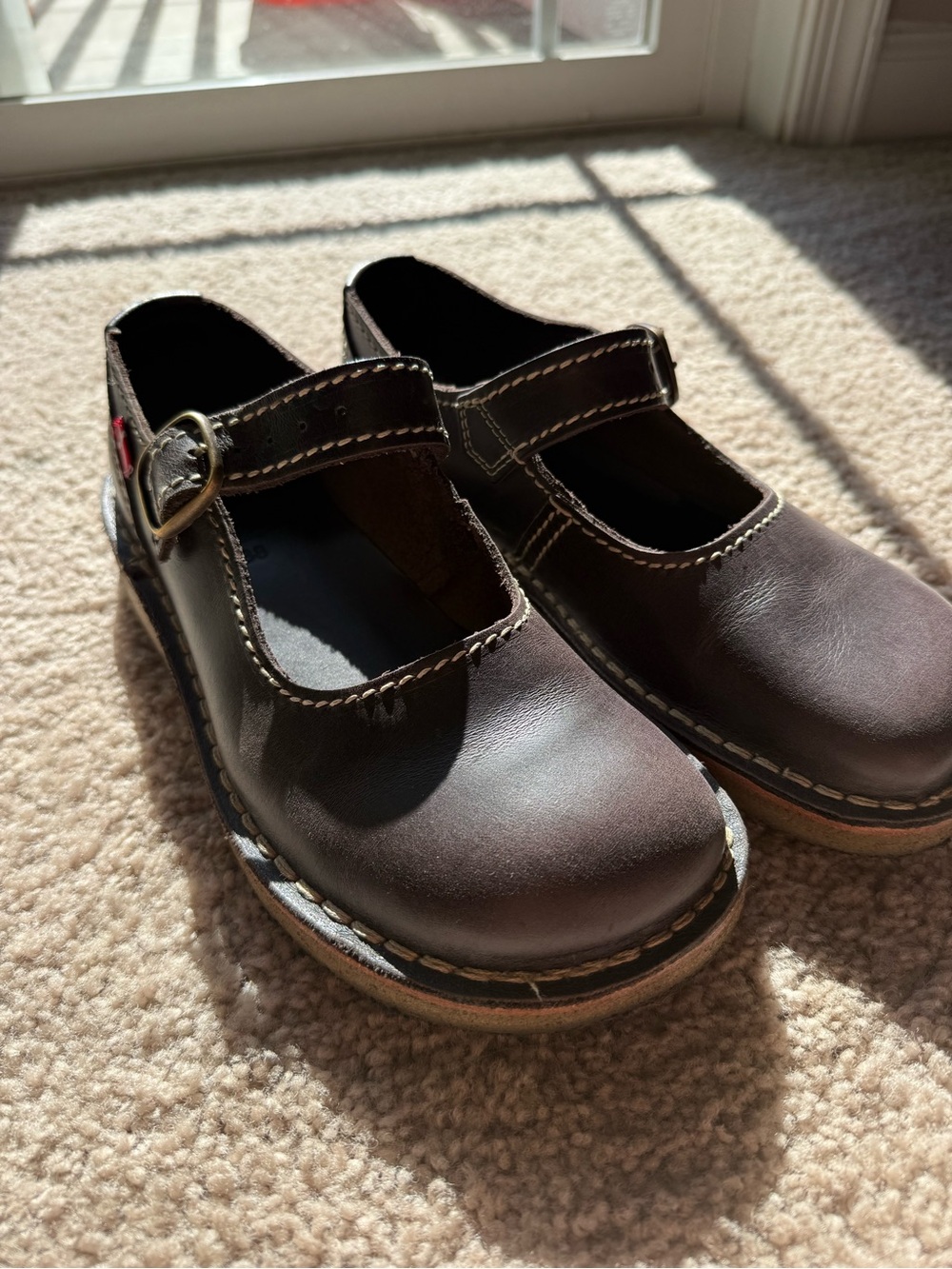 Brown Mary Jane Shoes - Duckfeet Himmerland Size 38